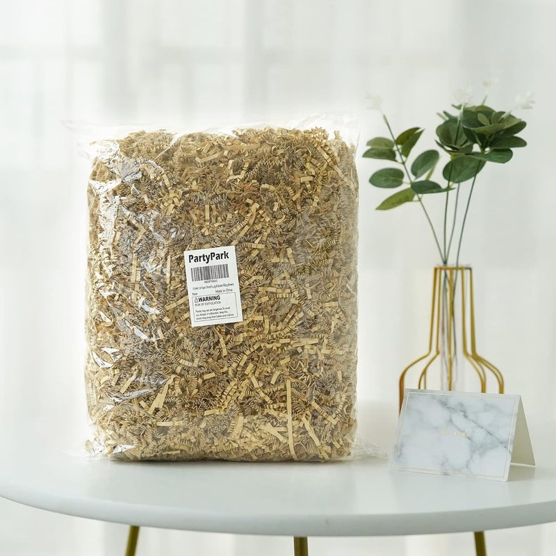 Bobobag - 1LB Crinkle Cut Paper Shred Filler Recyclable Gift Wrap Confetti Raffia Grass Shred Paper for Easter Baskets Filler Creative Eggs Decor (Brown) - Image 5